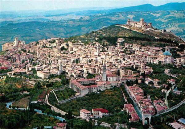 Assisi Umbria Panorama dall aereo
