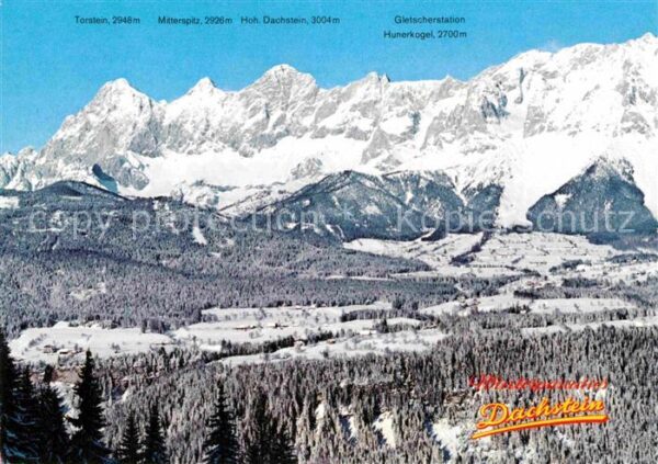 Ramsau Dachstein Steiermark Winterpanorama Blick zum Dachsteingebir