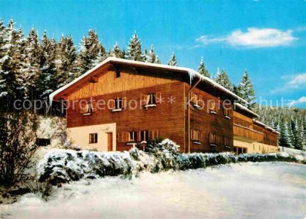 Glashuett St Englmar Schullandheim im Bayerischen Wald Winte
