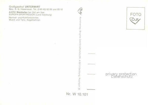 Maishofen Gasthof Unterwirt Pferdeschlitten Winte – Bild 2