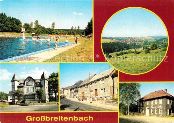 Grossbreitenbach Thueringen Freibad Übersicht Schulungsheim Betrieb