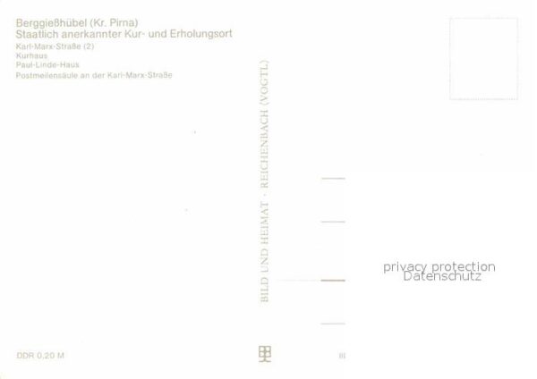 Berggiesshuebel Karl Marx Strasse Kurhaus Paul Linde Ha – Bild 2