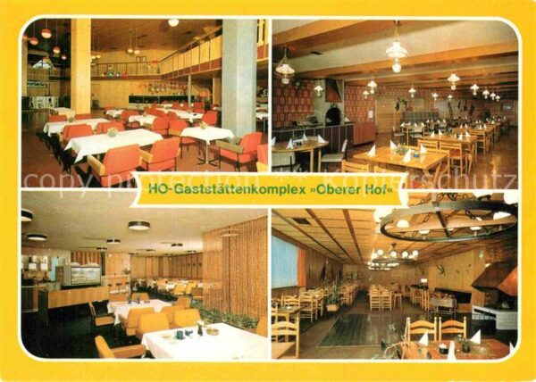Oberhof Thueringen HO Gaststättenkomplex Oberer Hof Tanzba