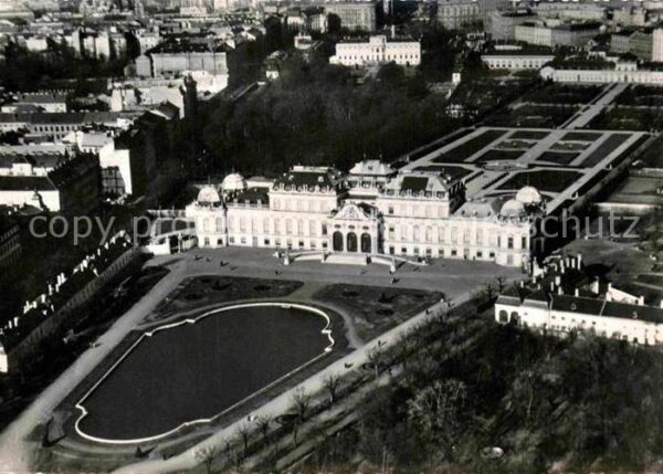 Wien Schloss Belvedere Fliegeraufnahme