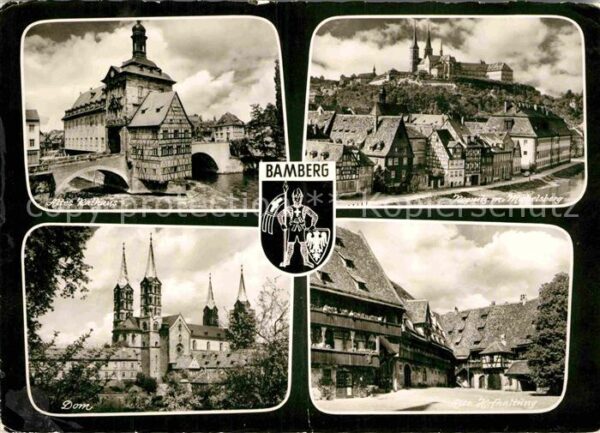 Bamberg Altes Rathaus Dom Regnitz Michelsberg A