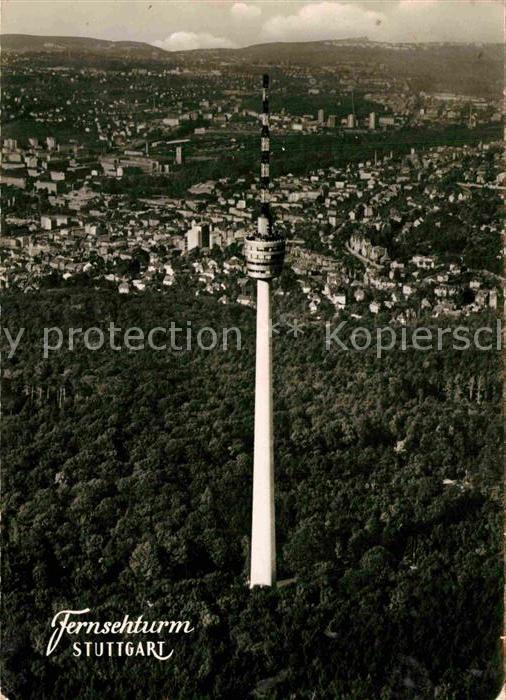 Stuttgart Fernsehturm Fliegeraufnahme