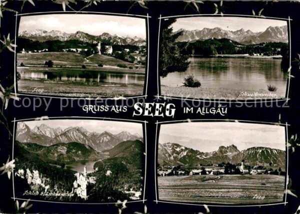 Seeg Alpenpanorama Schwaltenweiher Schloss N