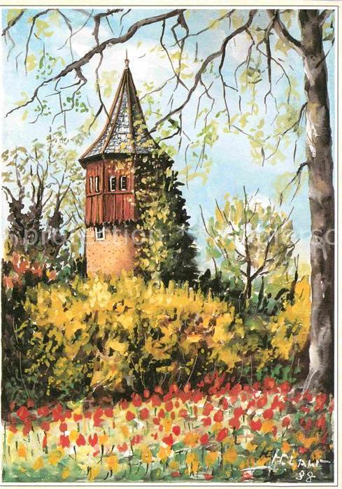 Mainau Frühling auf der Insel Künstlerkarte