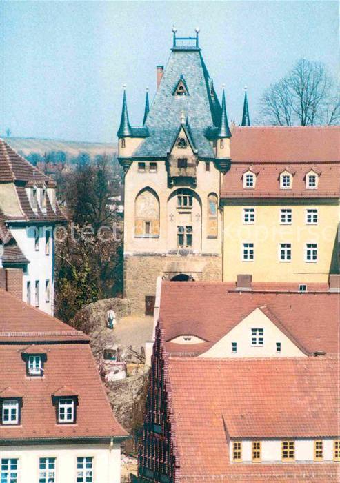 Meissen Elbe Sachsen Blick zum Torhaus Domplatz