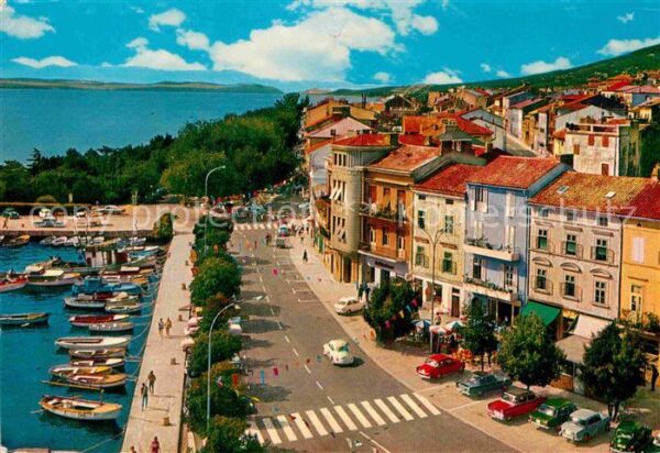 Crikvenica Kroatien Hafen Uferstrasse