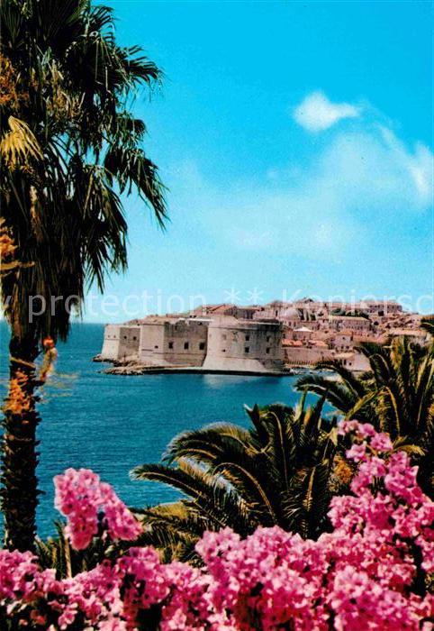 Dubrovnik Ragusa Panorama Blick zur Festung