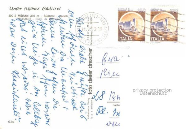 Meran Merano Teilansichten Kurstadt Kurpark Texelgru – Bild 2