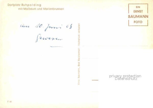 Ruhpolding Dorfplatz mit Maibaum und Marienbrunnen – Bild 2