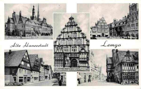 Lemgo Rathaus Nicolaikirche Breite Strasse He
