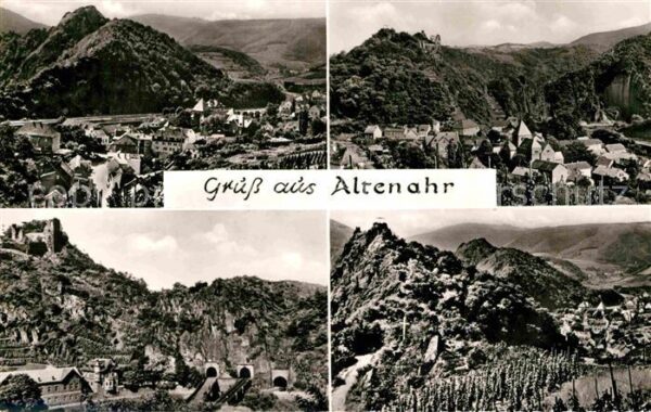 Altenahr Panorama Burg Teilansicht