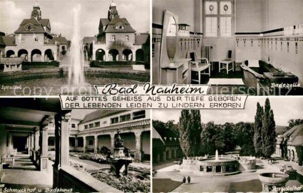 Bad Nauheim Sprudel Schmuckhof Badehaus Sprudelhof