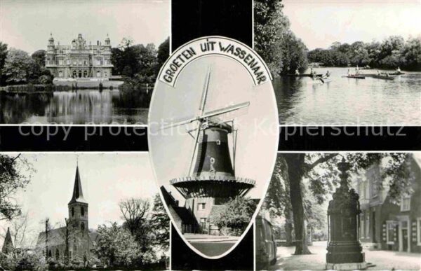 Wassenaar Schloss Mühle Kirche Denkmal
