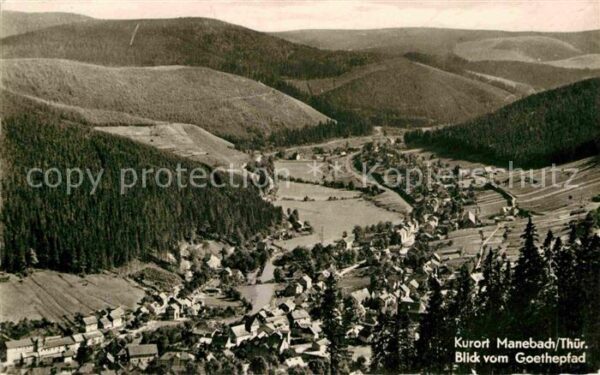 Manebach Blick vom Goethepfad