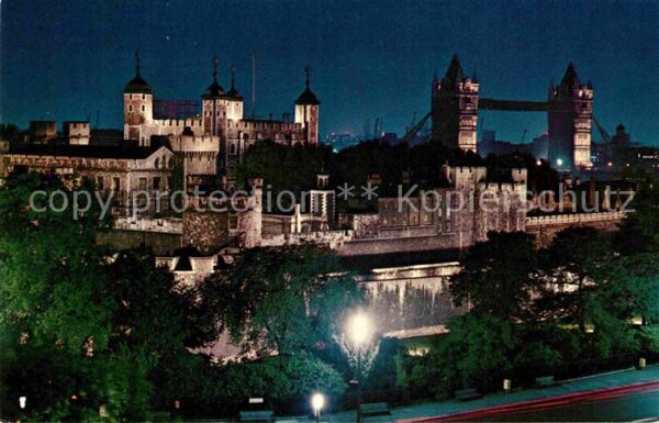 London Tower bei Nacht