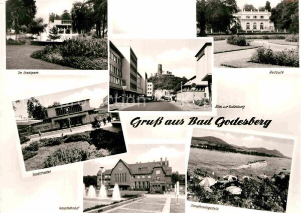 Bad Godesberg Stadtpark Stadttheater Hauptbahnhof Red