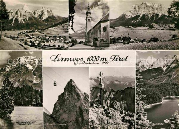 Lermoos Tirol Weissensee Zugspitze Zugspitzbahn Blind