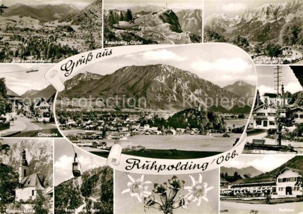 Ruhpolding Rauschberg-Gipfel Kurhaus Ramsau-Kirche