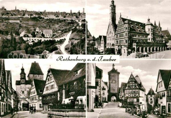 Rothenburg Tauber Rathaus Rädergasse Plönlein