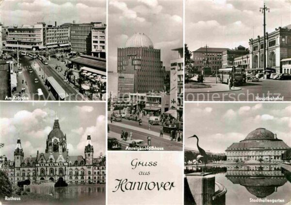 Hannover Hauptbahnhof Anzeiger-Hochhaus Rathaus