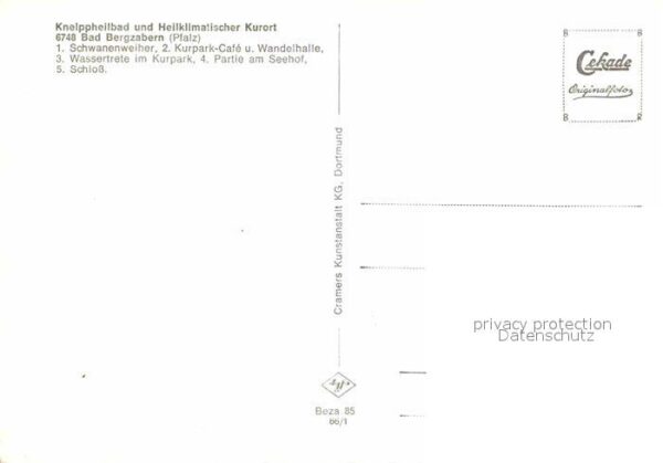 Bad Bergzabern Schwanenweiher Kurpark Cafe Wandelhalle – Bild 2