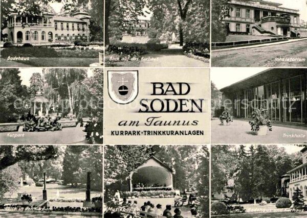 Bad Soden Taunus Badehaus Kurpark Musikpavillon Trinkhal