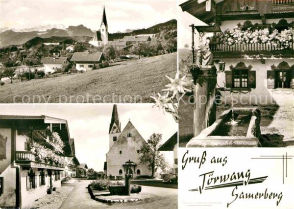 Toerwang Kirche Brunnen Platz