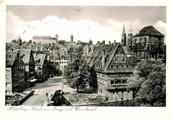 Nuernberg Blick zur Burg