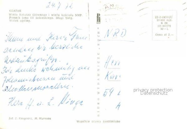 Pozdrowienia Kirche Fliegeraufnahme Denkmal Platz – Bild 2