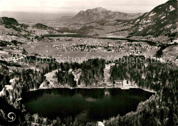 Oberstdorf Fliegeraufnahme Freibergsee