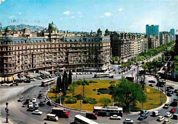 Barcelona Cataluna Platz und Generalisimo Strasse