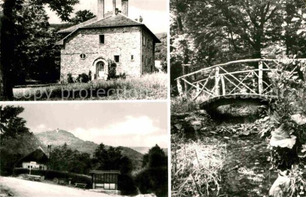 Velem Brücke im Wald Haltestelle Teilansicht