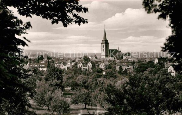 Oberursel Taunus Ortsansicht mit Kirche