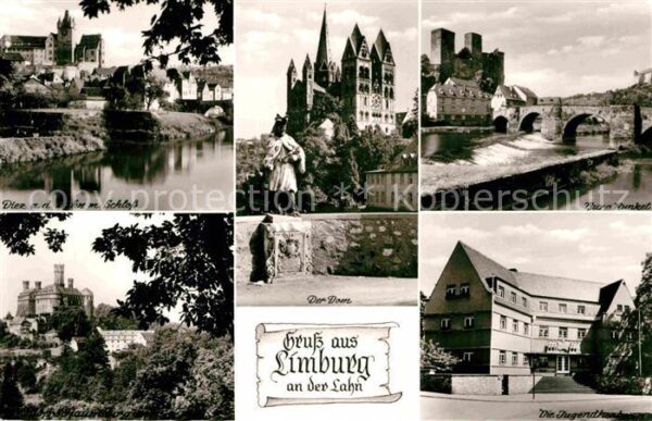 Limburg Lahn Diez Schloss Schaumburg Dom Statue Burg