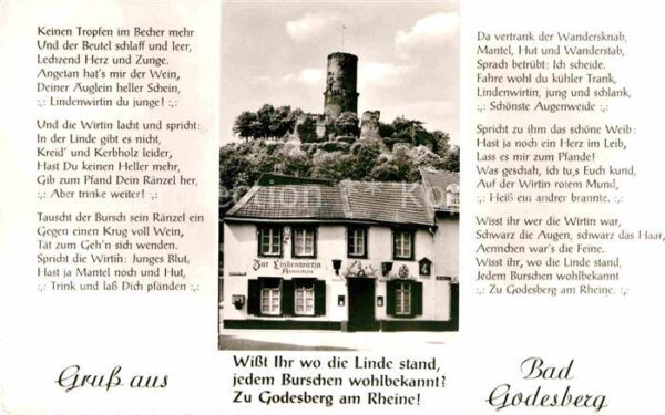 Bad Godesberg Gaststätte Zur Lindenwirtin Godesburg G