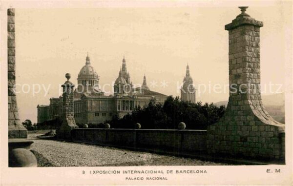 Barcelona Cataluna Exposicion Internacional Palacio Nacion