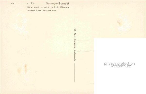 Andernach Namedy Sprudel – Bild 2