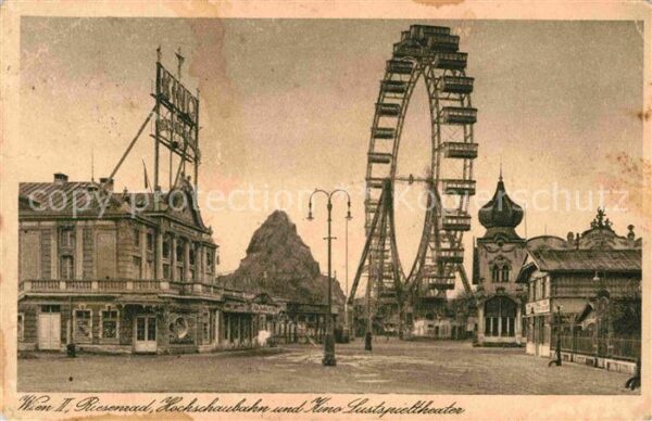 Wien Riesenrad Hochschaubahn Kino Lustspielt