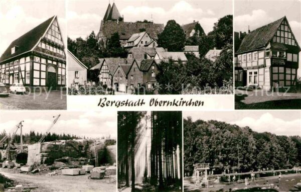 Obernkirchen Teilansichten Bergstadt Fachwerkhaus Sc