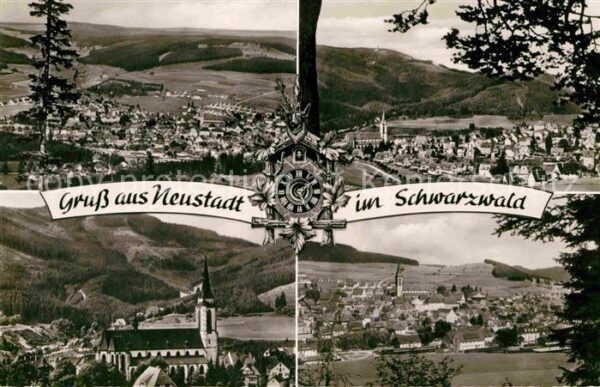 Neustadt Schwarzwald Gesamtansichten Kneippkurort Kirche Kuc