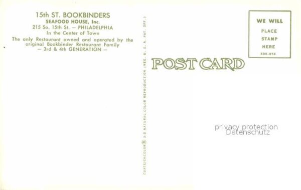 Philadelphia Pennsylvania Bookbinders Sea Food House Restaurant – Bild 2