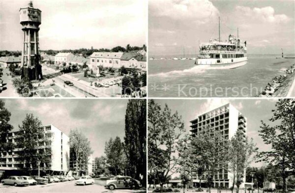 Siofok Wasserturm Wahrzeichen Fähre Hochhäuser