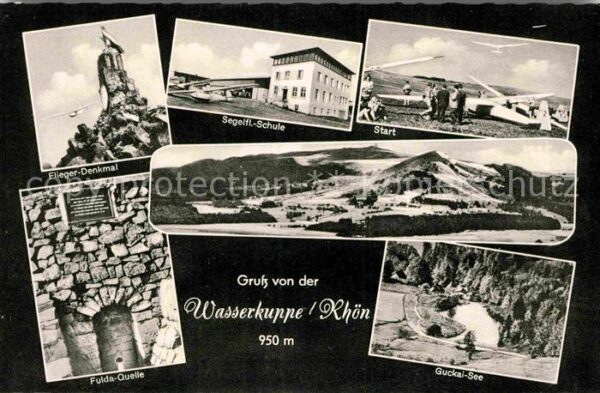 Wasserkuppe Rhoen Fliegerdenkmal Segelflugschule Segelflu