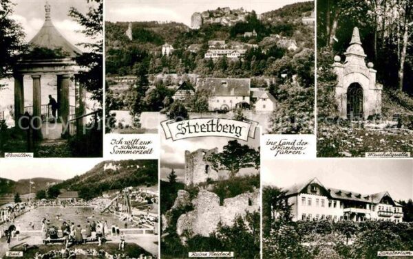 Streitberg Oberfranken Pavillon Schwimmbad Ruine Neideck Musch