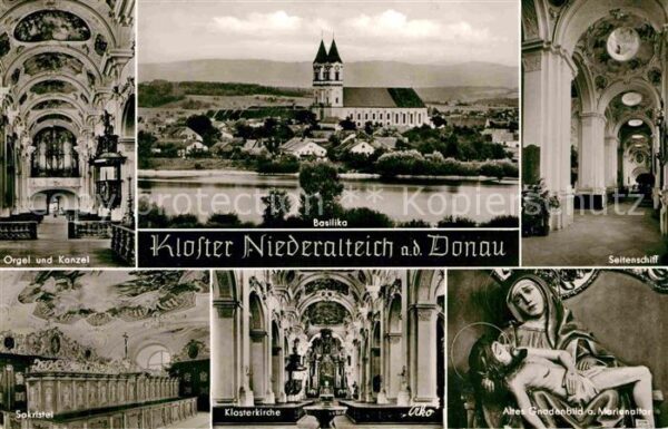 Niederalteich Donau Kloster Kirche Orgel Kanzel Sakristei S