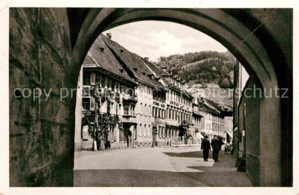 Wolfach Blick durch das Tor Luftkurort Schwarzw